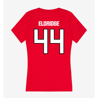 WSSU - NCAA Football : Davion Eldridge - Women's V-Neck T-Shirt-1