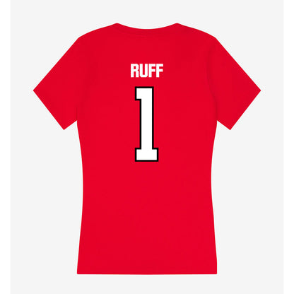WSSU - NCAA Football : Timothy Ruff - Women's V-Neck T-Shirt-1