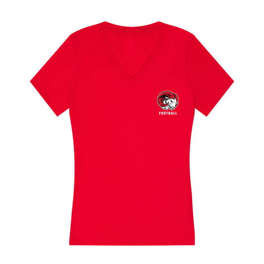 WSSU - NCAA Football : Christopher Brown - Women's V-Neck T-Shirt-0