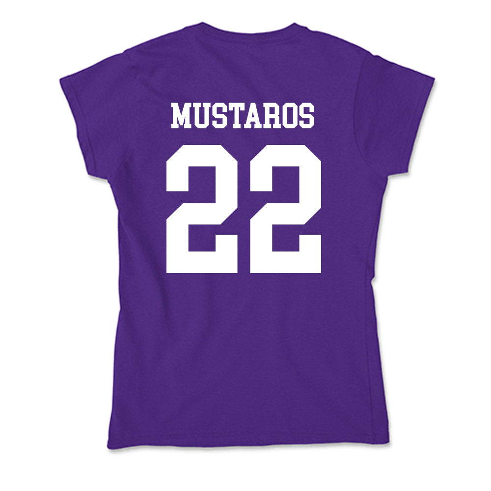 Evansville - NCAA Women's Basketball : Mireia Mustaros - Soft Style Women’s T-Shirt-1
