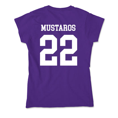 Evansville - NCAA Women's Basketball : Mireia Mustaros - Soft Style Women’s T-Shirt-1