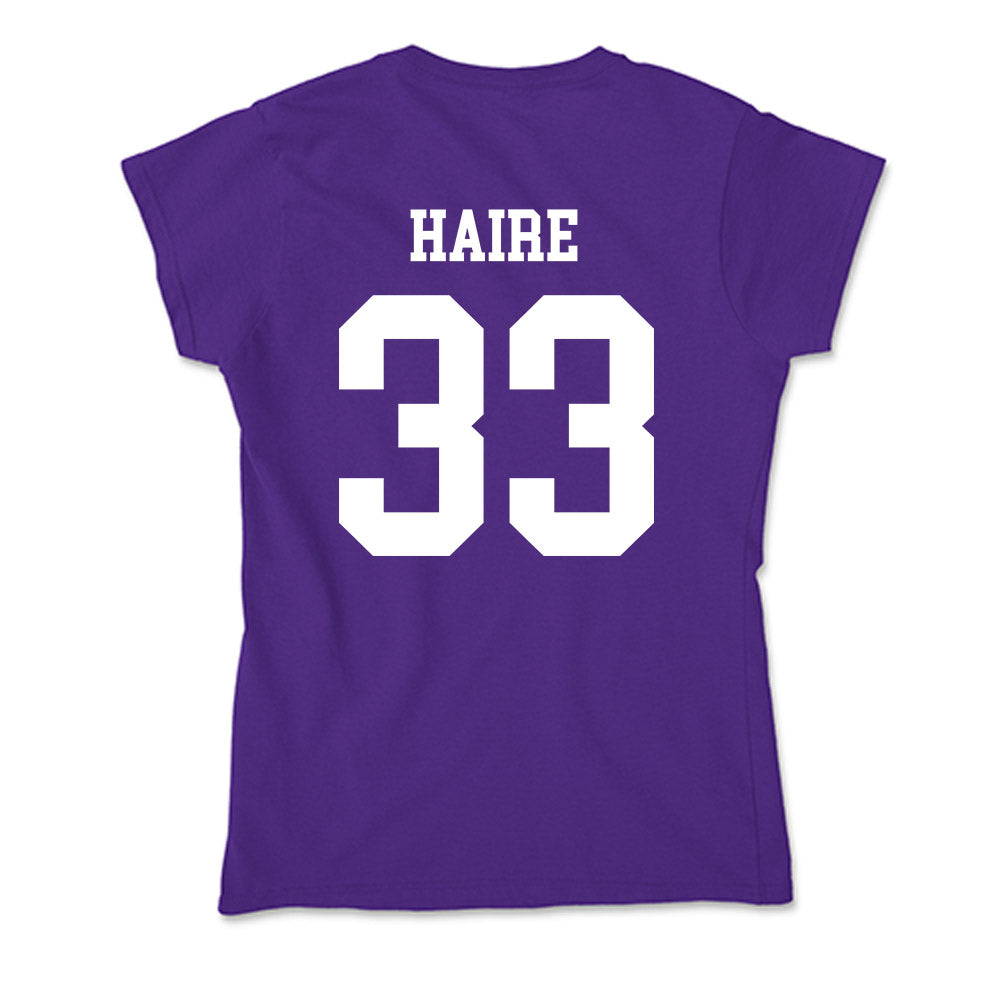 Evansville - NCAA Baseball : Reid Haire - Soft Style Women’s T-Shirt-1