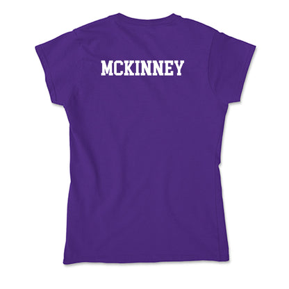 Evansville - NCAA Men's Swimming & Diving : Levi McKinney - Soft Style Women’s T-Shirt-1