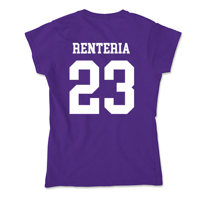 Evansville - NCAA Women's Soccer : Riley Renteria - Soft Style Women’s T-Shirt-1