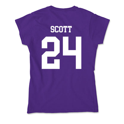 Evansville - NCAA Women's Basketball : Jordan Scott - Soft Style Women’s T-Shirt-1