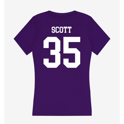 Evansville - NCAA Women's Basketball : Jayden Scott - Women's V-Neck T-Shirt-1