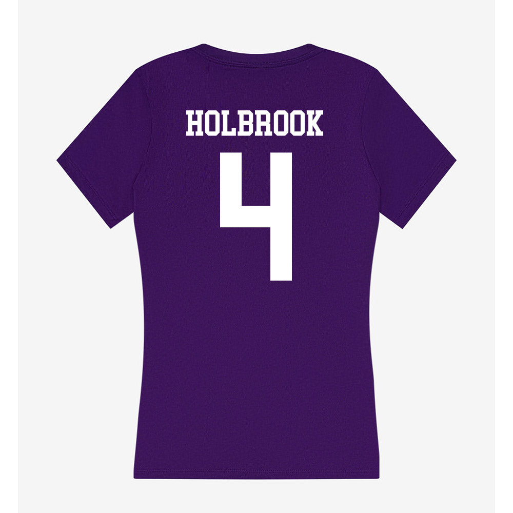 Evansville - NCAA Softball : Ashtyn Holbrook - Women's V-Neck T-Shirt-1