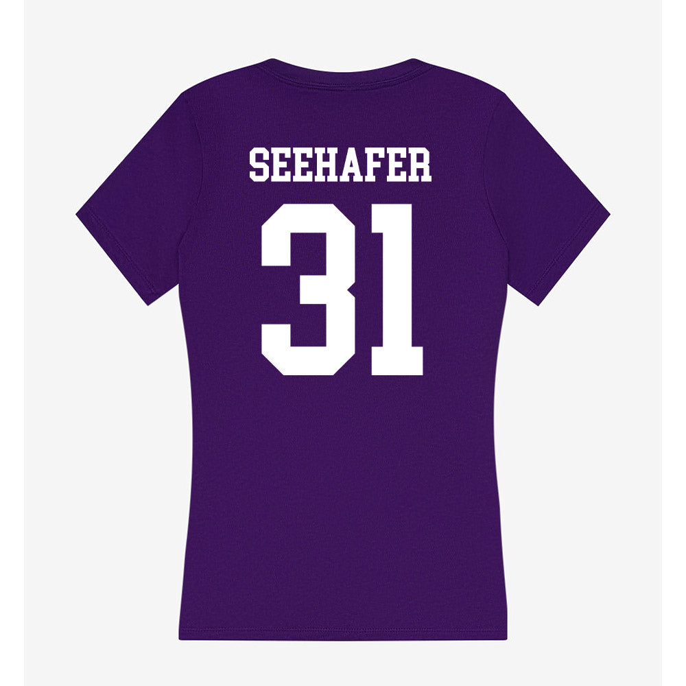 Evansville - NCAA Women's Soccer : Josie Seehafer - Women's V-Neck T-Shirt-1