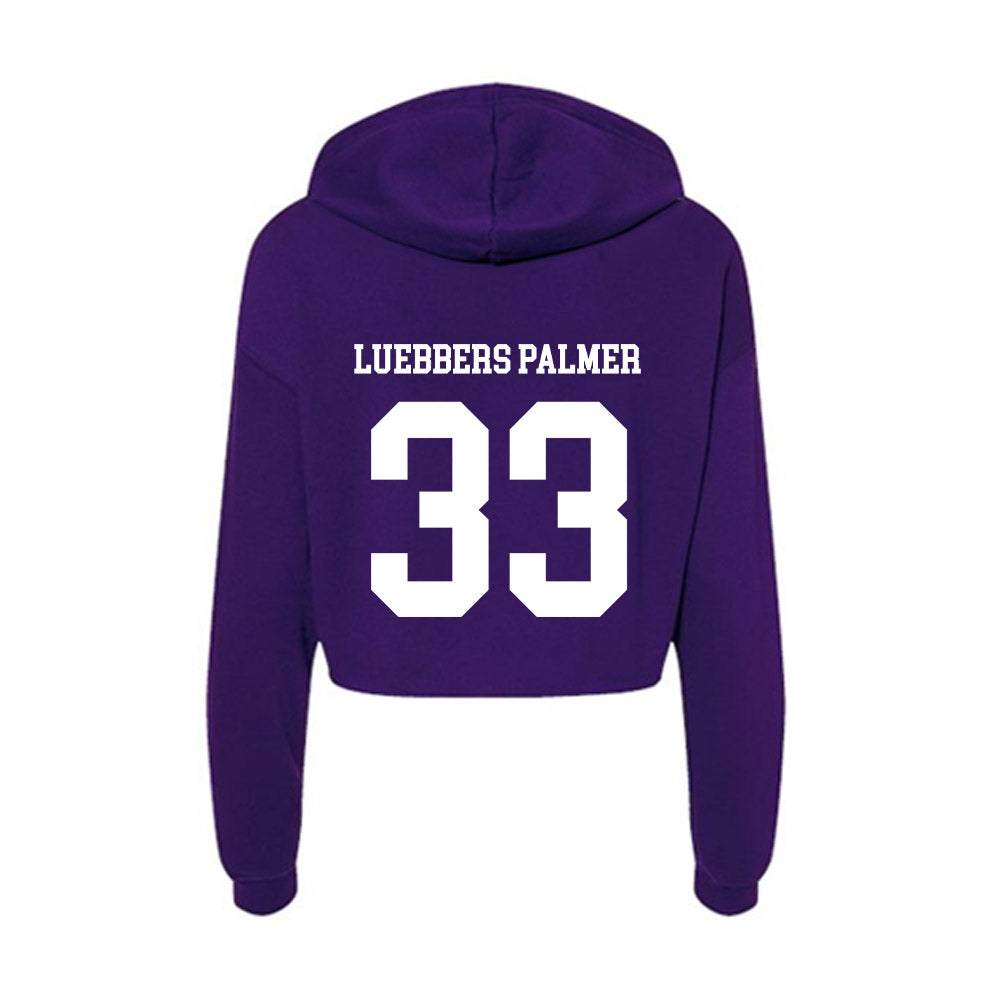 Evansville - NCAA Women's Basketball : Logan Luebbers Palmer - Women's Crop Fleece Hoodie-1