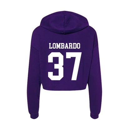 Evansville - NCAA Baseball : Trenton Lombardo - Women's Crop Fleece Hoodie-1