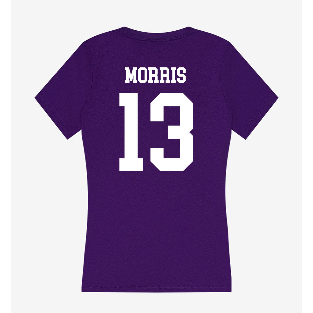 Evansville - NCAA Women's Volleyball : Holland Morris - Women's V-Neck T-Shirt-1