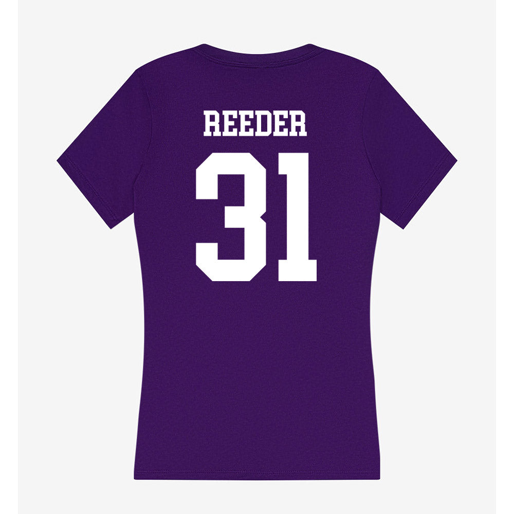Evansville - NCAA Baseball : Reagan Reeder - Women's V-Neck T-Shirt-1