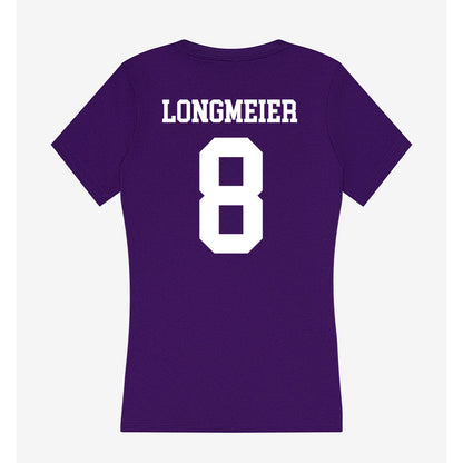 Evansville - NCAA Baseball : Charlie Longmeier - Women's V-Neck T-Shirt-1