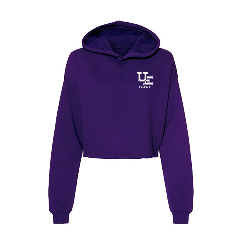 Evansville - NCAA Baseball : Simon Schulz - Women's Crop Fleece Hoodie-0