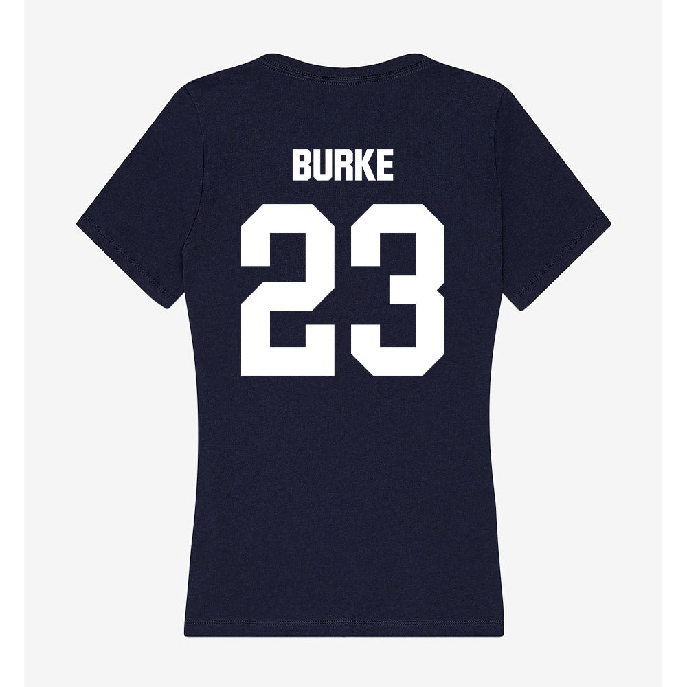 UW Stout - NCAA Football : Miles Burke - Women's V-Neck T-Shirt-1