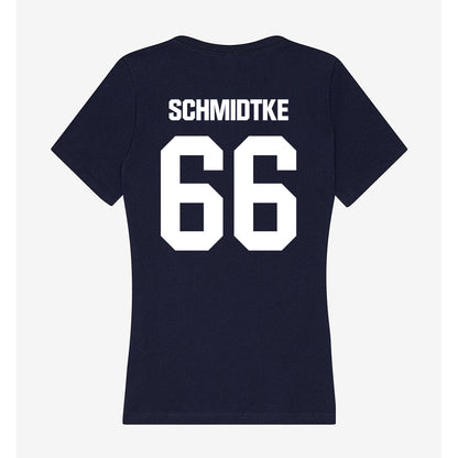 UW Stout - NCAA Football : Logan Schmidtke - Women's V-Neck T-Shirt-1