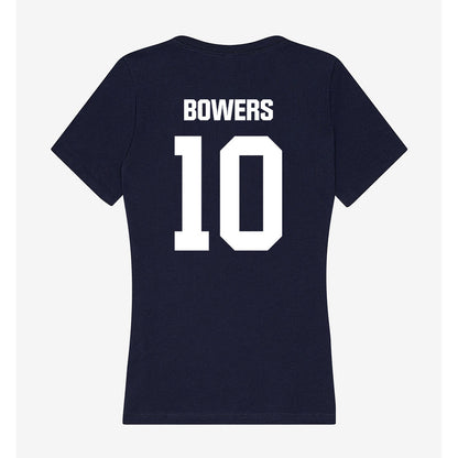 UW Stout - NCAA Baseball : Leyten Bowers - Women's V-Neck T-Shirt-1