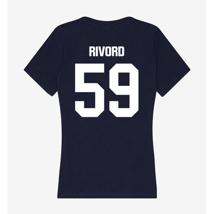 UW Stout - NCAA Football : Garet Rivord - Women's V-Neck T-Shirt-1