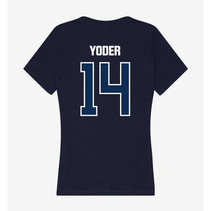 MSU Denver - NCAA Women's Soccer : Monica Yoder - Women's V-Neck T-Shirt-1