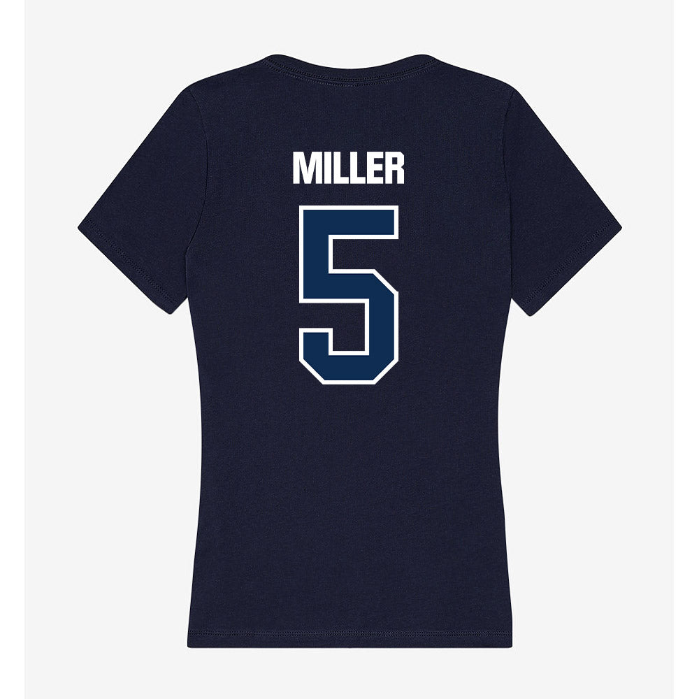 MSU Denver - NCAA Men's Soccer : Noah Miller - Women's V-Neck T-Shirt-1