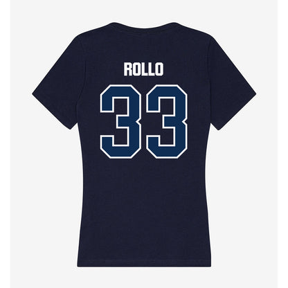 MSU Denver - NCAA Women's Basketball : Stella Rollo - Women's V-Neck T-Shirt-1