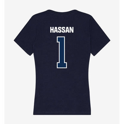 MSU Denver - NCAA Men's Cross Country : Nabil Hassan - Women's V-Neck T-Shirt-1