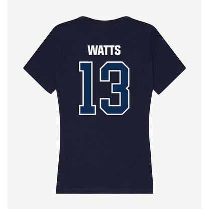 MSU Denver - NCAA Women's Basketball : Jadyn Watts - Women's V-Neck T-Shirt-1