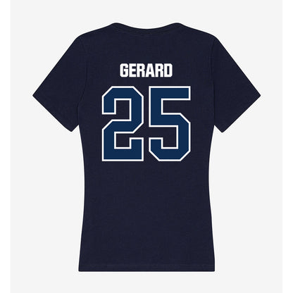 MSU Denver - NCAA Men's Soccer : Luke Gerard - Women's V-Neck T-Shirt-1