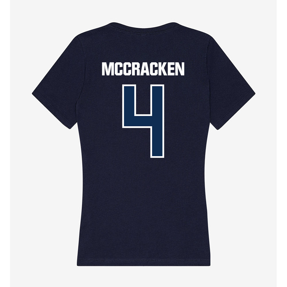 MSU Denver - NCAA Men's Soccer : Kenji McCracken - Women's V-Neck T-Shirt-1