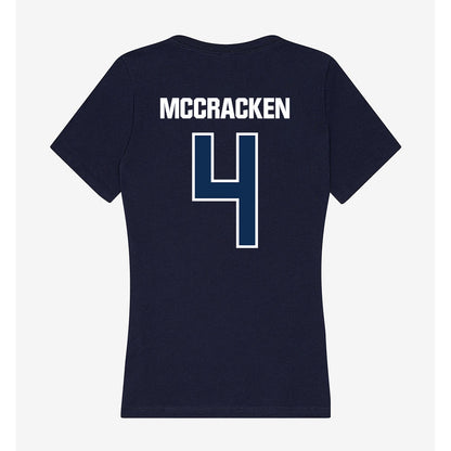 MSU Denver - NCAA Men's Soccer : Kenji McCracken - Women's V-Neck T-Shirt-1
