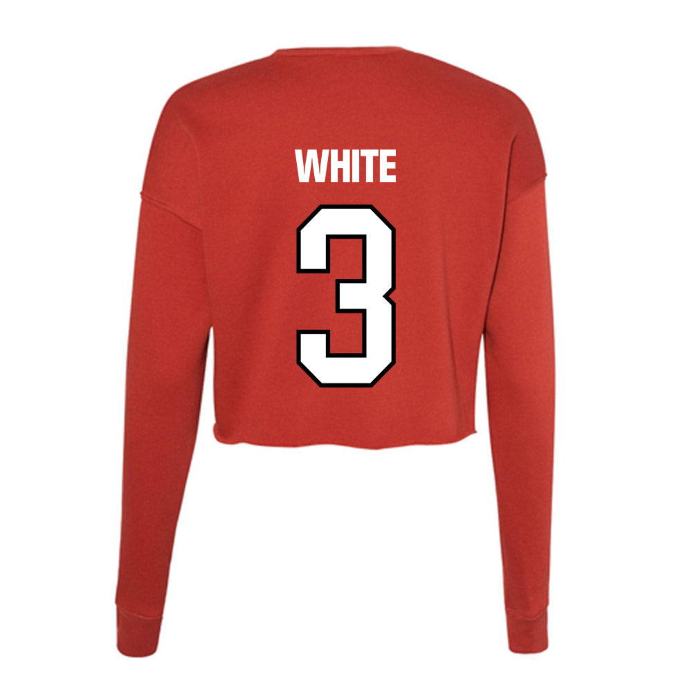 NWOSU - NCAA Women's Volleyball : Mikayla White - Women's Cropped Crew Fleece-1