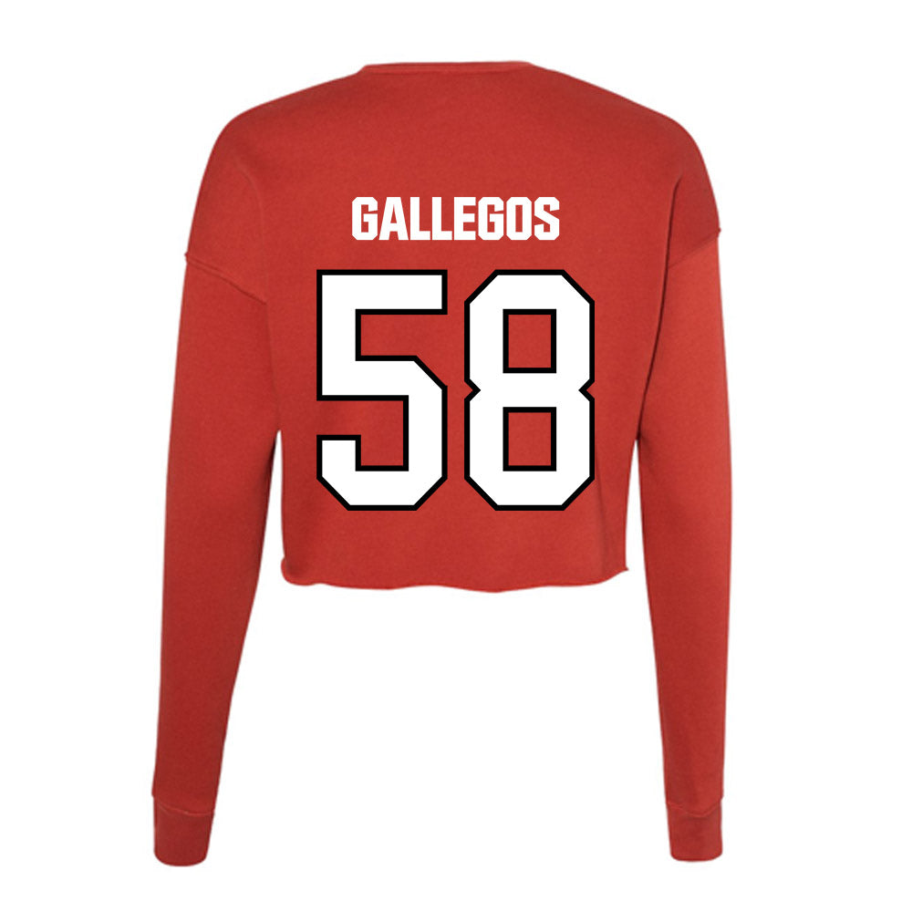 NWOSU - NCAA Football : Ivan Gallegos - Women's Cropped Crew Fleece-1