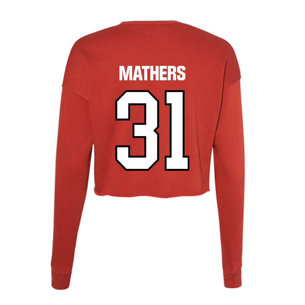 NWOSU - NCAA Football : Lantz Mathers - Women's Cropped Crew Fleece-1