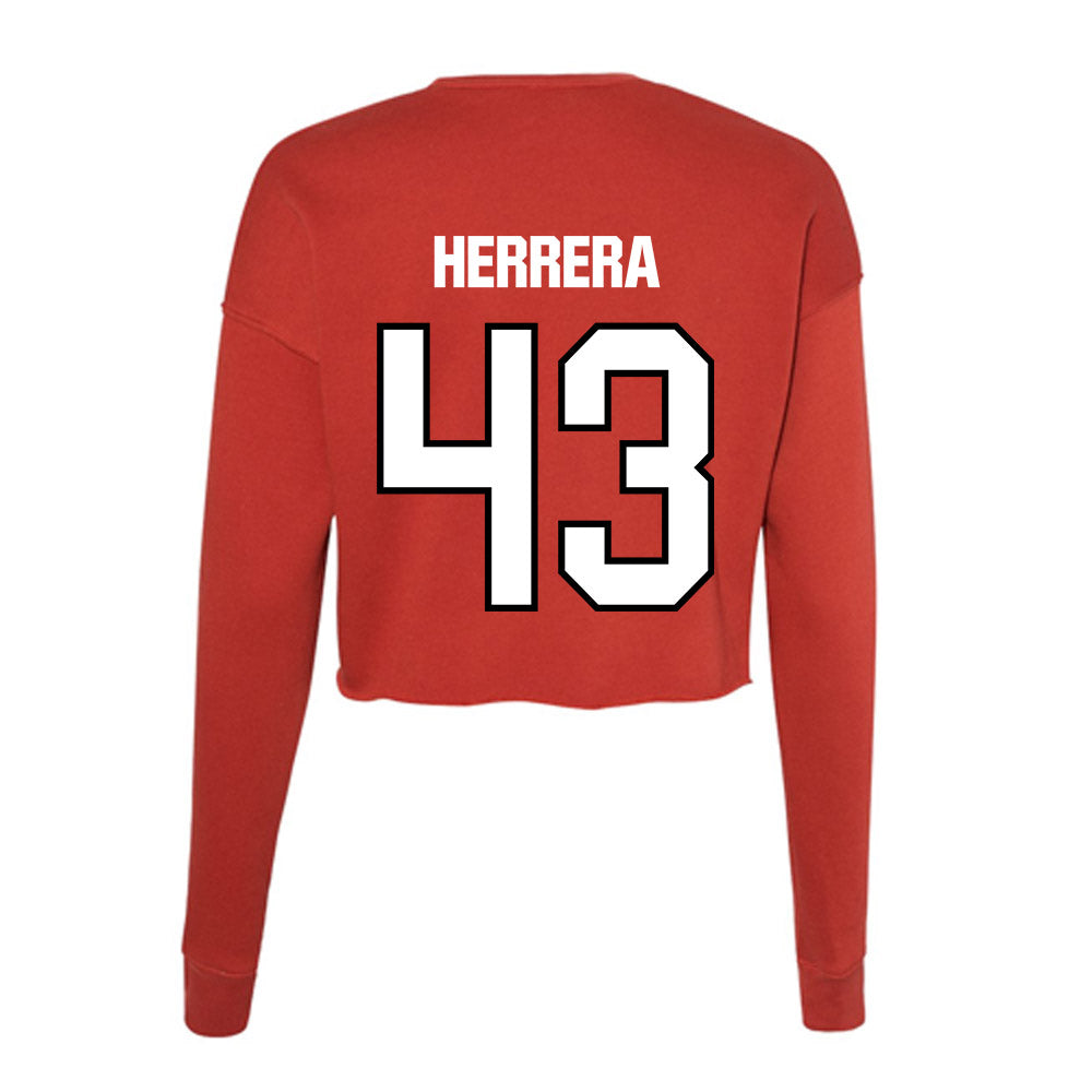 NWOSU - NCAA Baseball : Elias Herrera - Women's Cropped Crew Fleece-1