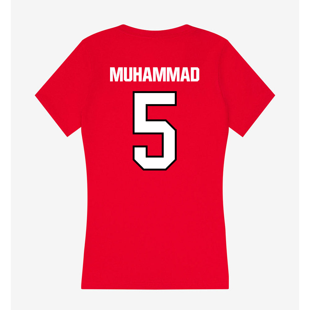 NWOSU - NCAA Football : Elijah Muhammad - Women's V-Neck T-Shirt-1