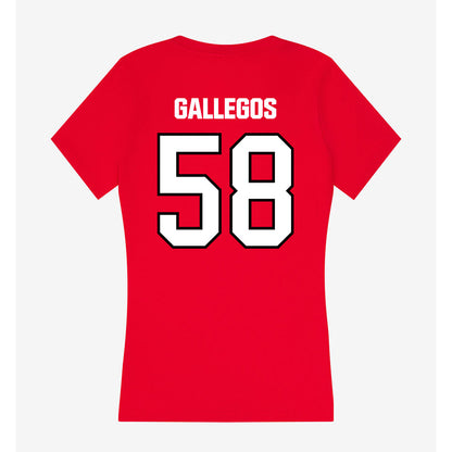 NWOSU - NCAA Football : Ivan Gallegos - Women's V-Neck T-Shirt-1