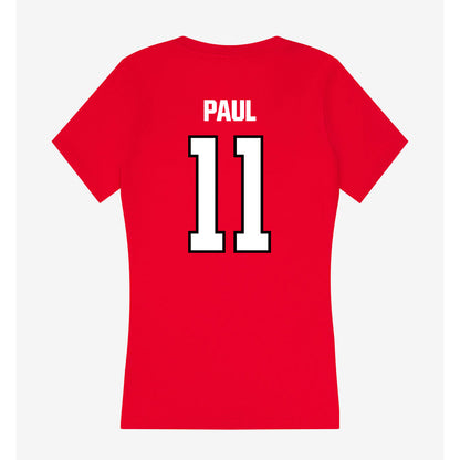 NWOSU - NCAA Women's Soccer : Avery Paul - Women's V-Neck T-Shirt-1
