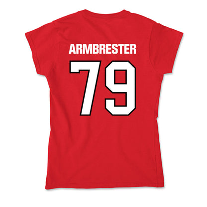 NWOSU - NCAA Men's Basketball : Robbie Armbrester - Soft Style Women’s T-Shirt-1