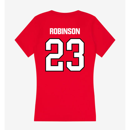 NWOSU - NCAA Women's Volleyball : Sabre Robinson - Women's V-Neck T-Shirt-1