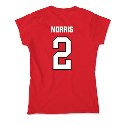 NWOSU - NCAA Men's Basketball : Justin Norris - Soft Style Women’s T-Shirt-1