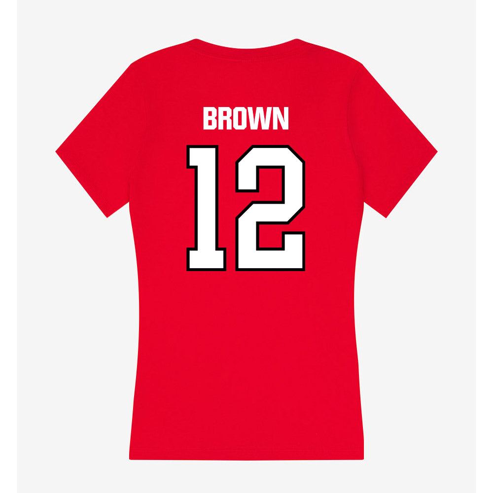 NWOSU - NCAA Football : Dashaun Brown - Women's V-Neck T-Shirt-1