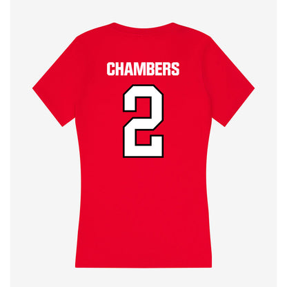 NWOSU - NCAA Football : Jemelh Chambers - Women's V-Neck T-Shirt-1