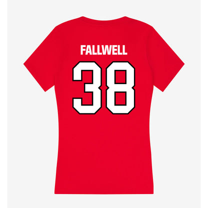 NWOSU - NCAA Football : Luke Fallwell - Women's V-Neck T-Shirt-1