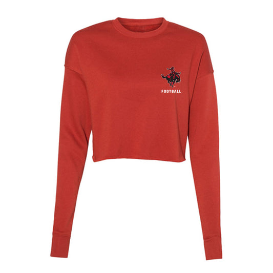 NWOSU - NCAA Football : Kane Hendricks - Women's Cropped Crew Fleece-0