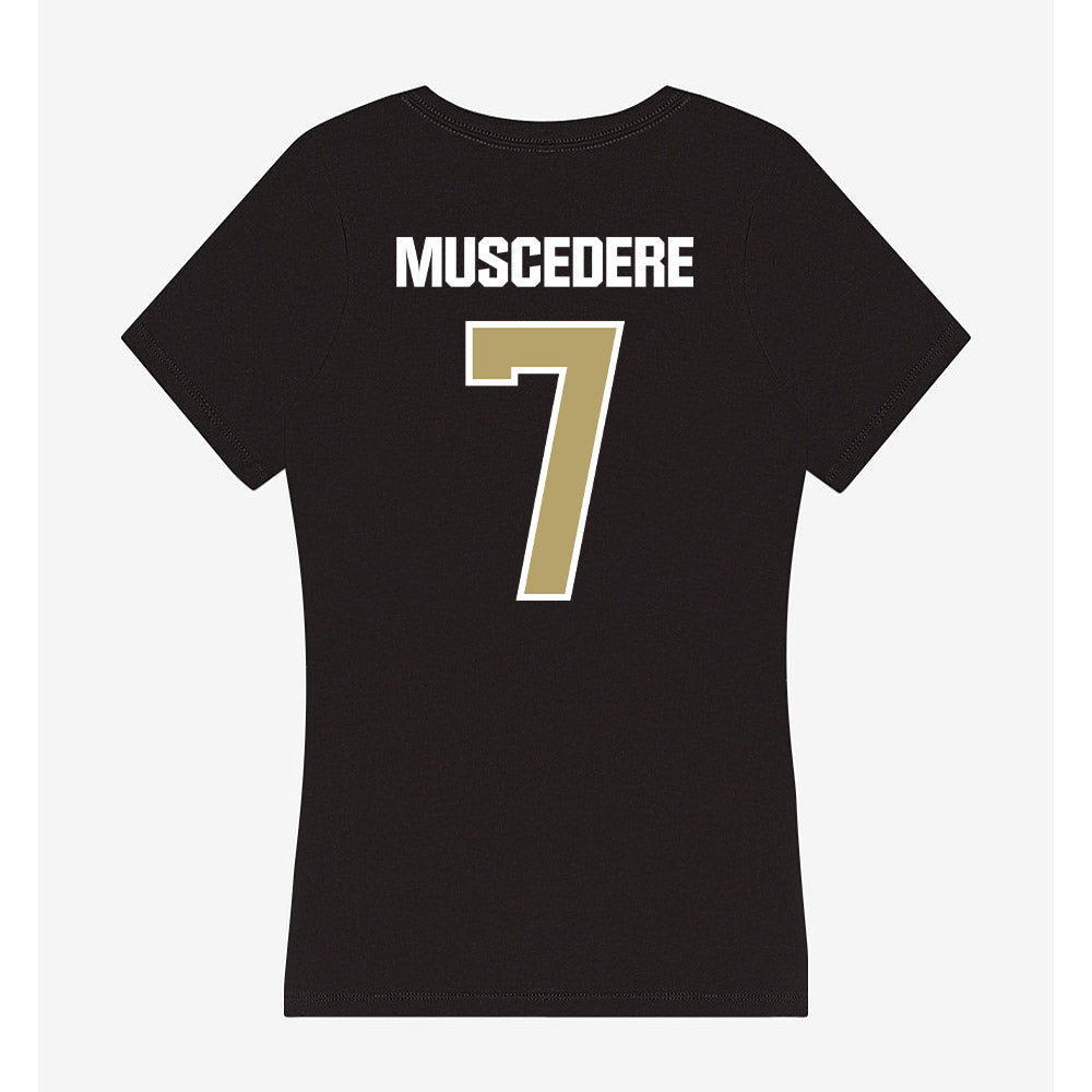 Lindenwood - NCAA Women's Ice Hockey : Ellie Muscedere - Women's V-Neck T-Shirt-1