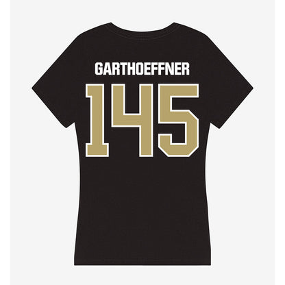 Lindenwood - NCAA Wrestling : Ryan Garthoeffner - Women's V-Neck T-Shirt-1