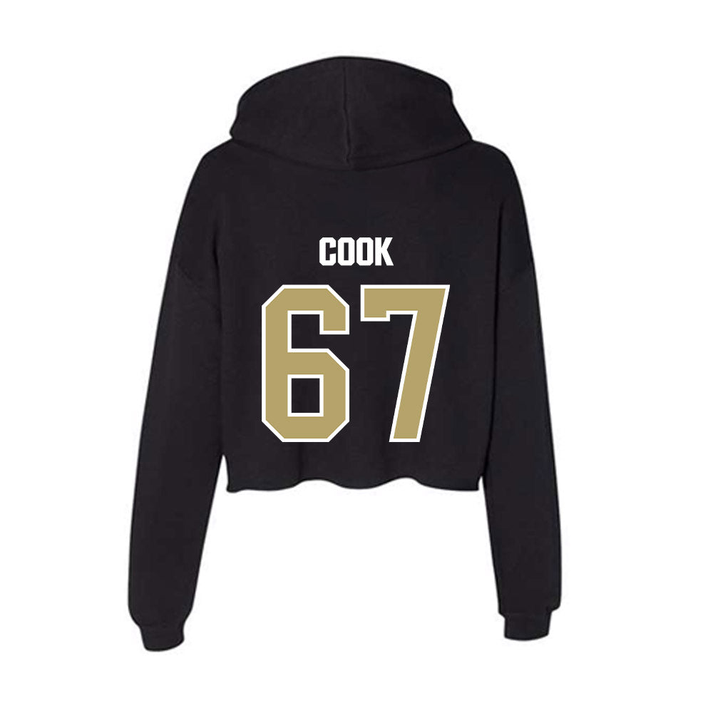 Lindenwood - NCAA Football : Connor Cook - Women's Crop Fleece Hoodie-1