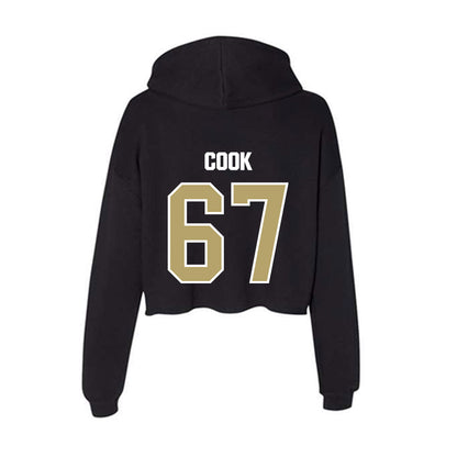 Lindenwood - NCAA Football : Connor Cook - Women's Crop Fleece Hoodie-1