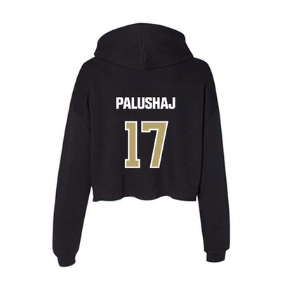 Lindenwood - NCAA Men's Soccer : Jozef Palushaj - Women's Crop Fleece Hooded Sweatshirt-1