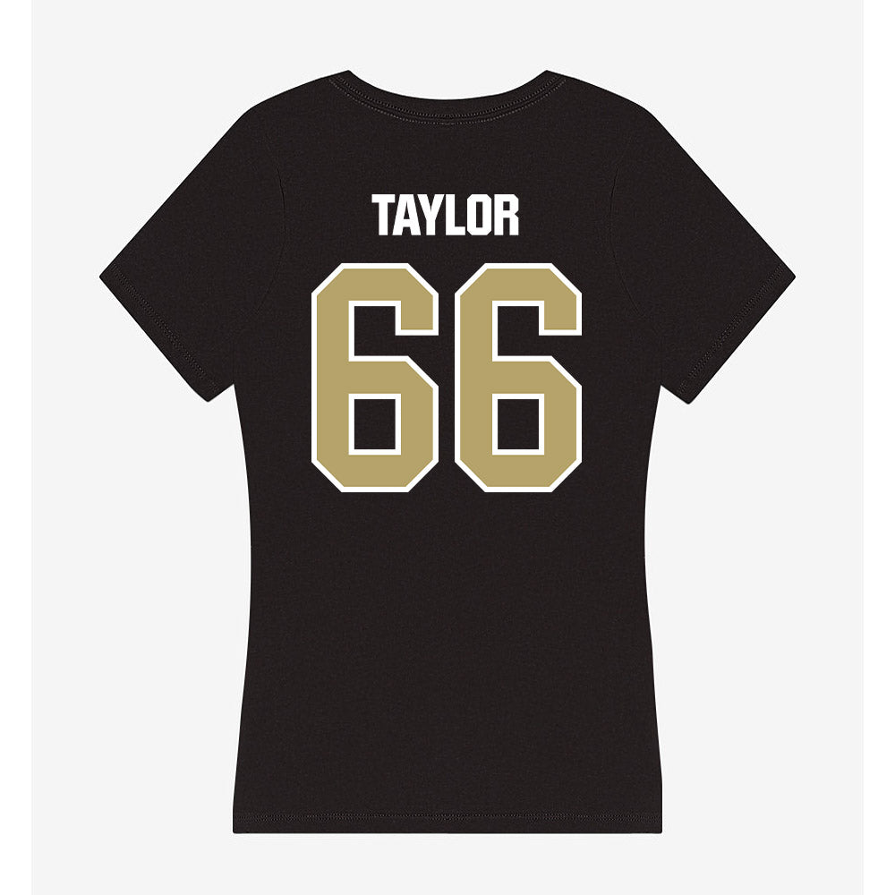 Lindenwood - NCAA Football : Aiden Taylor - Women's V-Neck T-Shirt-1